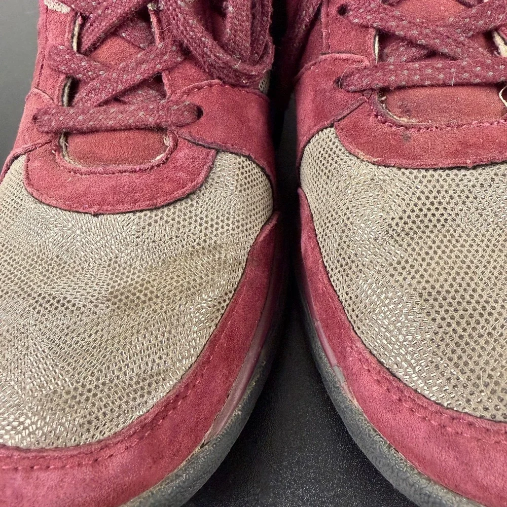 Jambu Originals Dahlia Sneakers Womens 8M Burgundy Suede Mesh Lace-Up Shoes